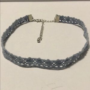 Light Blue Lace Choker